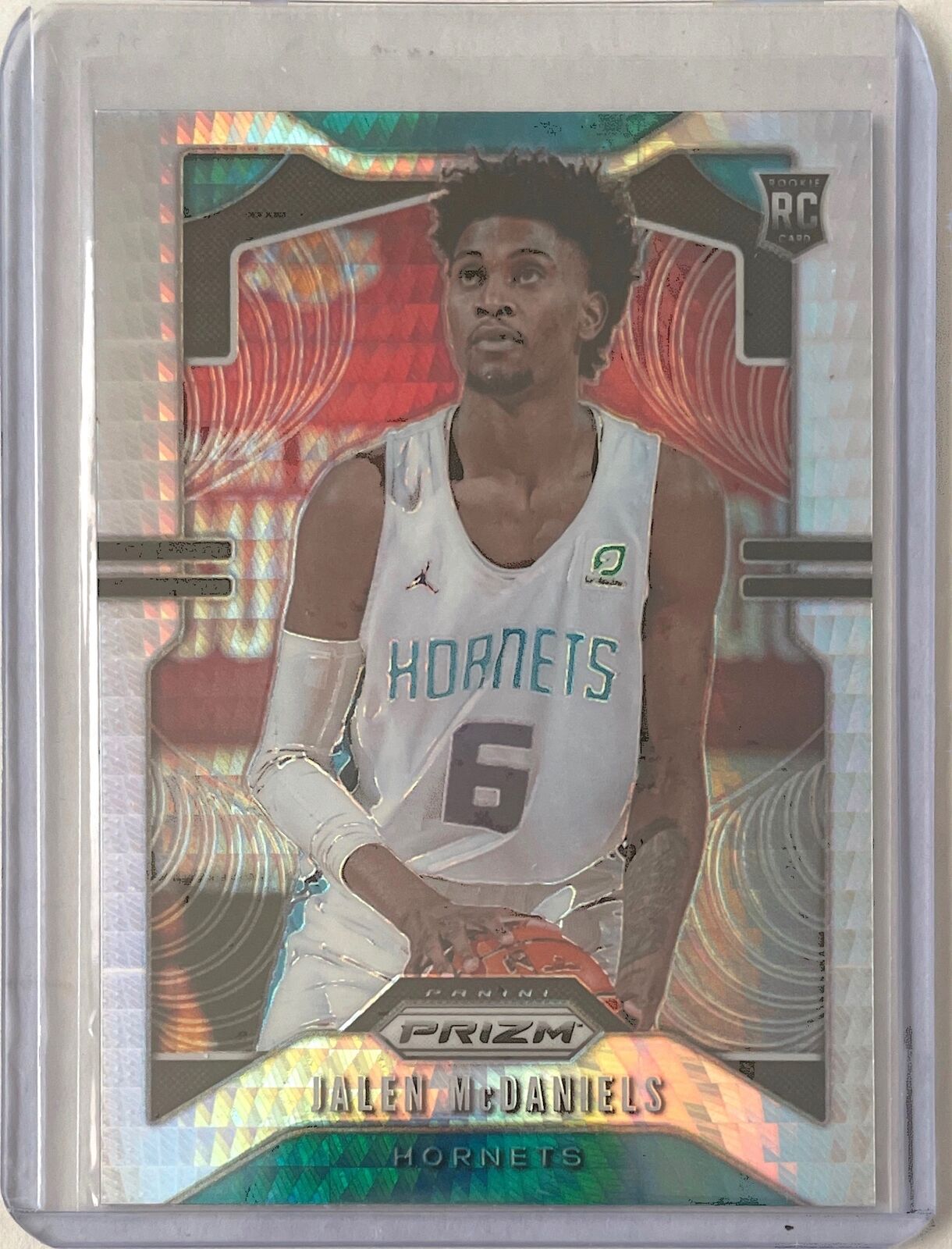 JALEN MCDANIELS 2019-20 PANINI PRIZM SILVER HYPER PRIZM ROOKIE RC #297