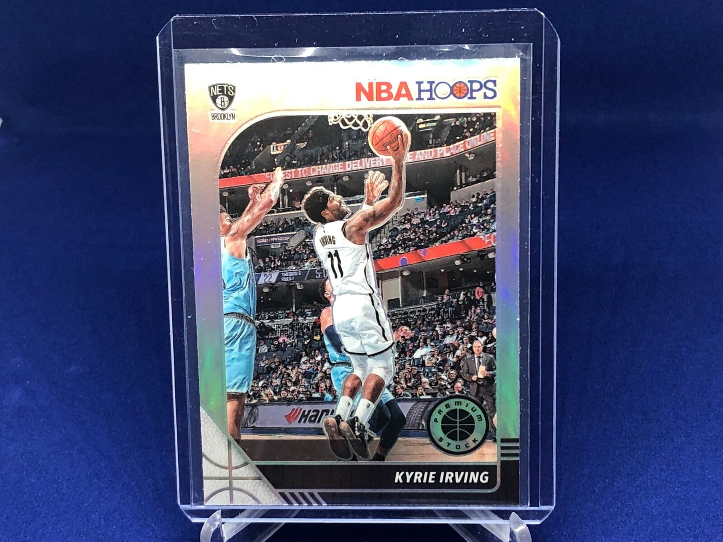 KYRIE IRVING 2019-20 PANINI HOOPS PREMIUM STOCK SILVER PRIZM # 11