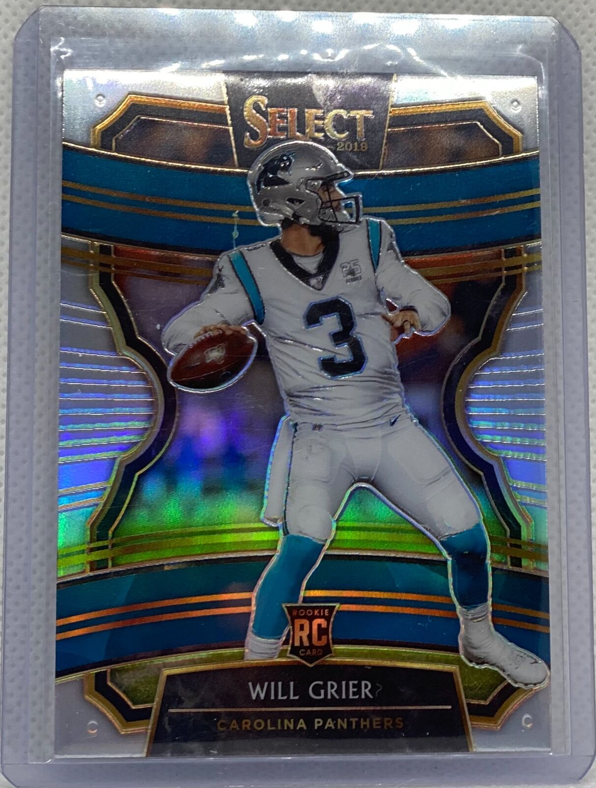 WILL GRIER 2019 PANINI SELECT SILVER PRIZM ROOKIE RC #80