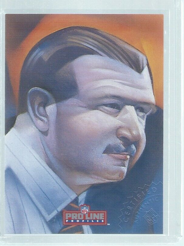 MIKE DITKA 1992 NFL PRO LINE PROFILES ON-CARD AUTO # 5 OF 9