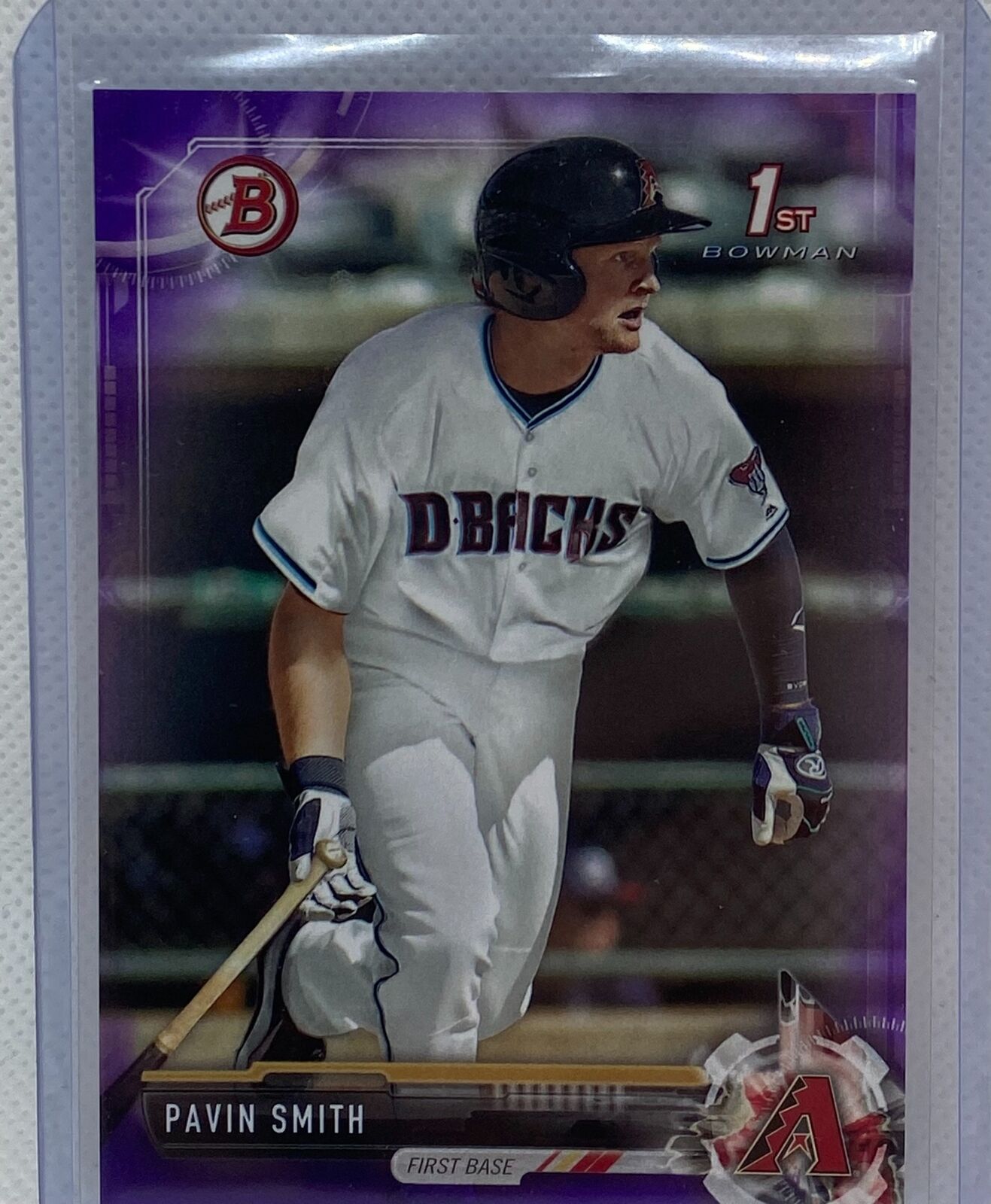 PAVIN SMITH 2017 TOPPS 1ST BOWMAN PROSPECT PURPLE #D 041/250