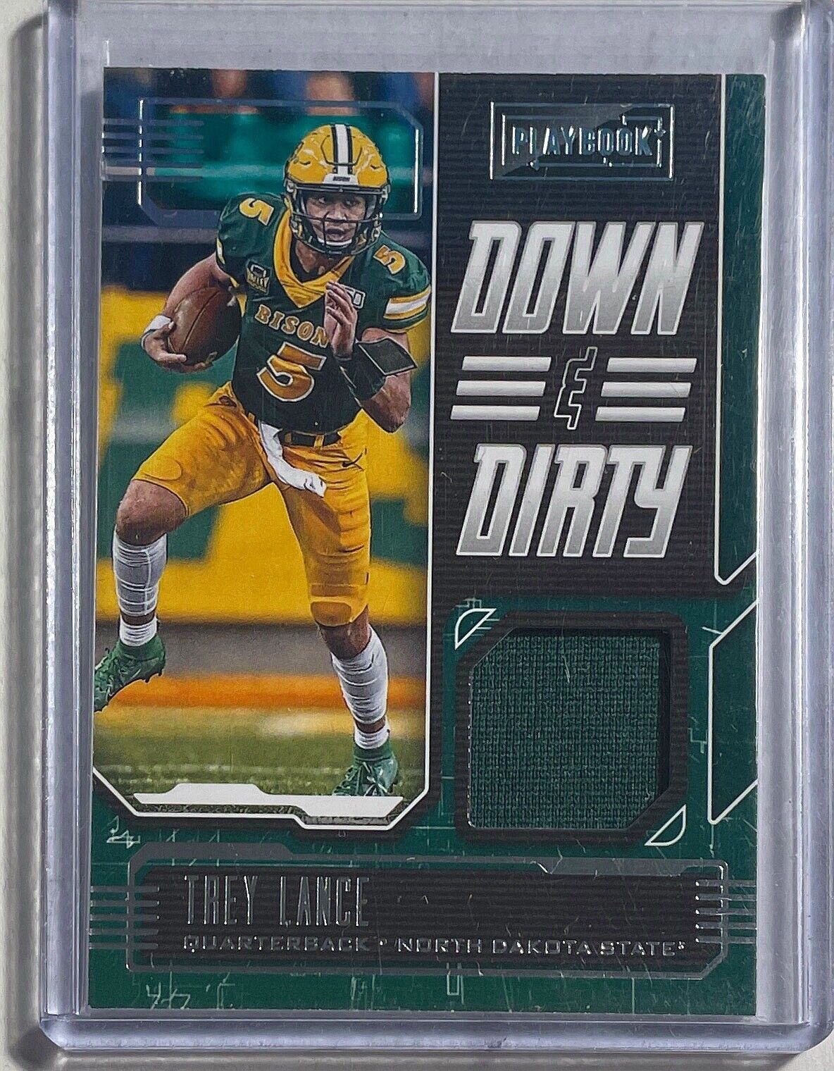 TREY LANCE 2021 CHRONICLES DRAFT PICKS DOWN & DIRTY JERSEY ROOKIE RC #PB-TL