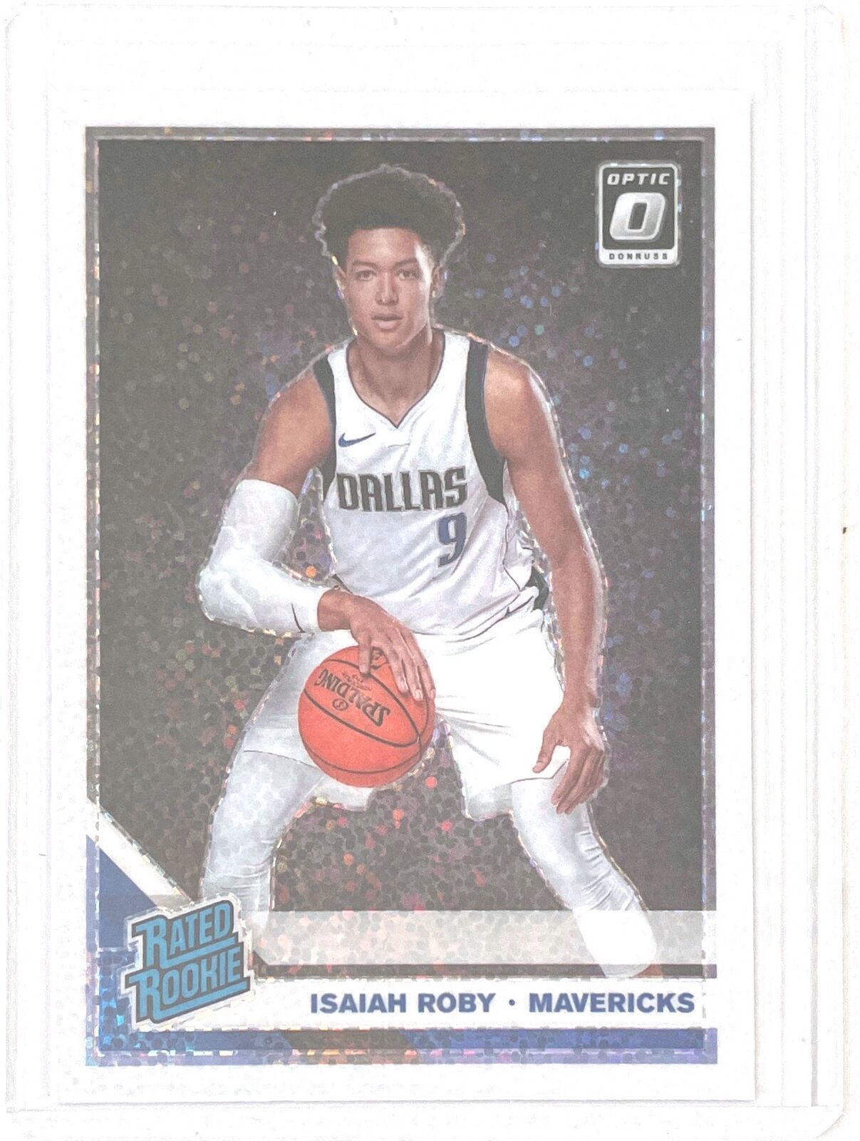 ISAIAH ROBY 2019-20 PANIN DONRUSS OPTIC RATED ROOKIE WHITE SPARKLE PRIZM SP #191