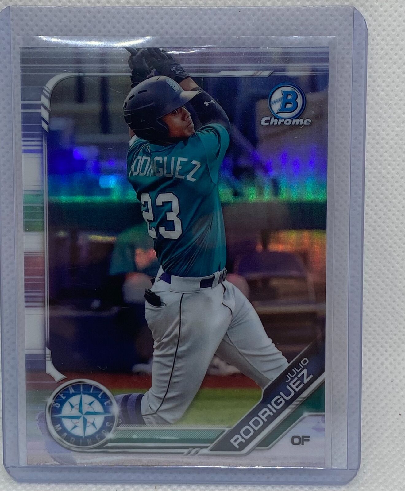 JULIO RODGRIGUEZ 2019 TOPPS BOWMAN CHROME PROSPECT REFRACTOR #BDC-60