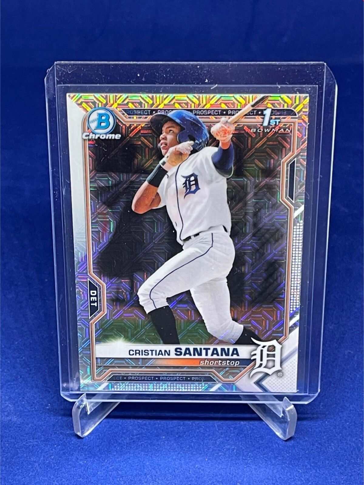 CRISTIAN SANTANA 2021 TOPPS BOWMAN CHROME 1ST BOWMAN MEGA BOX REFRACTOR # 186