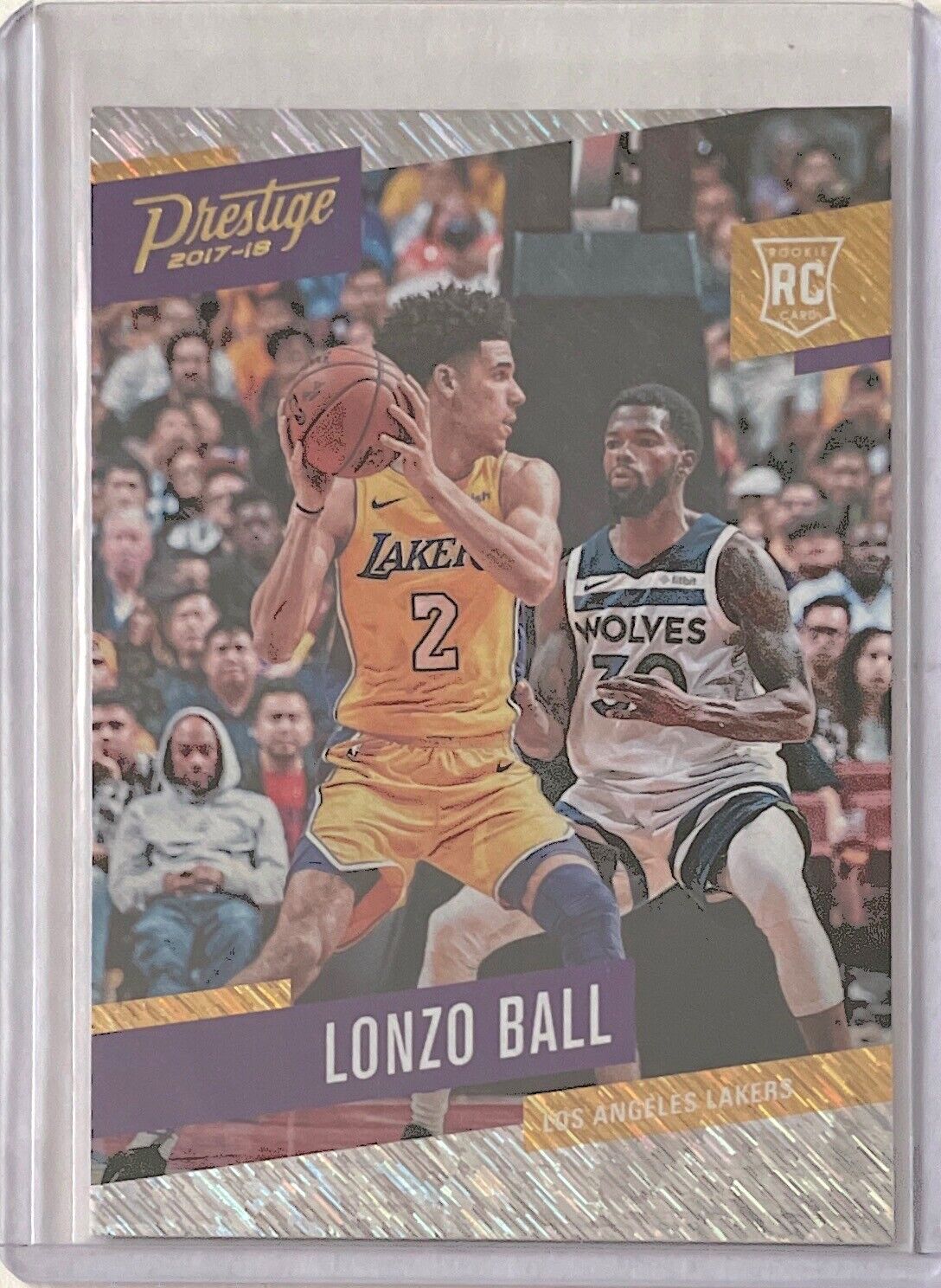 LONZO BALL 2017-18 PANINI PRESTIGE RAIN ROOKIE RC #152