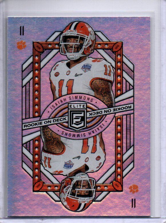ISAIAH SIMMONS 2020 PANINI DONRUSS ELITE ROOKIE ON DECK ROOKIE RC #15