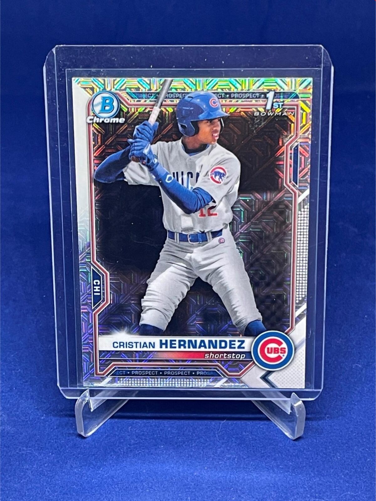 CHRISTIAN HERNANDEZ 2021 TOPPS BOWMAN CHROME 1ST BOWMAN MEGA BOX REFRACTOR # 171