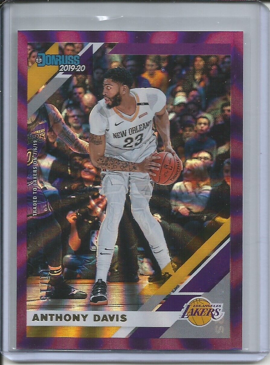 2019-20 Donruss Anthony Davis Purple Laser 11/15