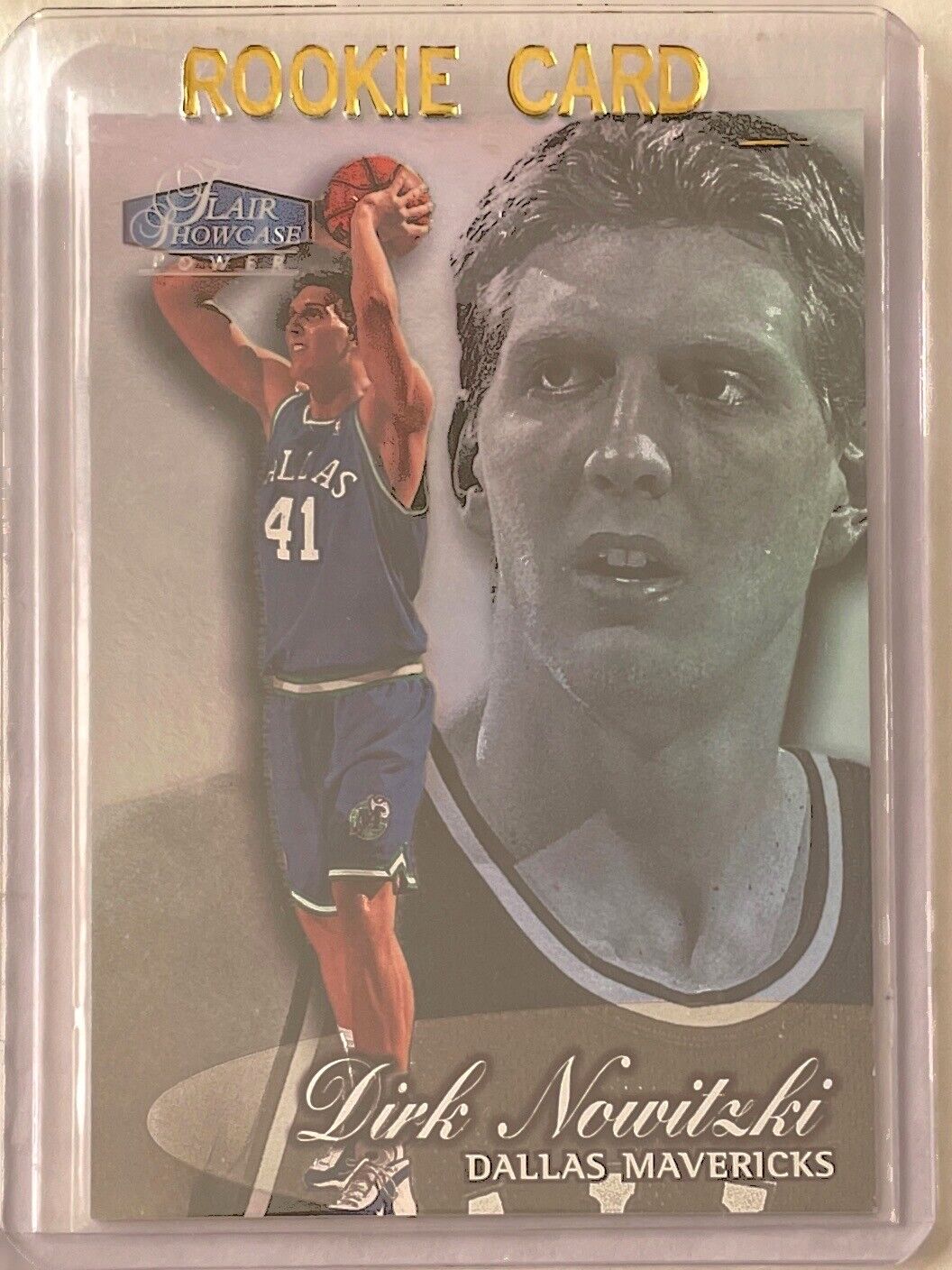 DIRK NOWITZKI 1998-99 FLEER FLAIR SHOWCASE POWER ROOKIE RC #316