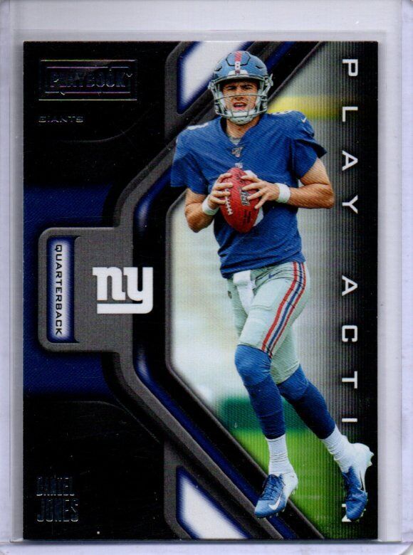DANIEL JONES 2019 PANINI PLAYBOOK PLAY ACTION ROOKIE RC #8