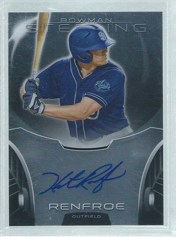 HUNTER RENFROE 2013 BOWMAN STERLING ON CARD AUTO PROSPECT