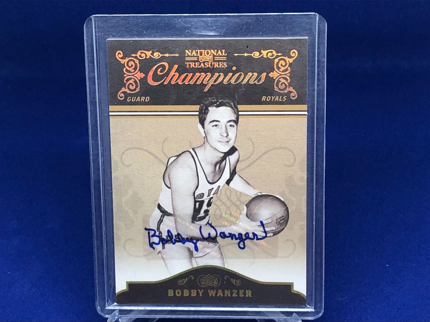 BOBBY WANZER 2010 PANINI PLAYOFF NATIONAL TREASURES CHAMPIONS AUTO #D 16/49