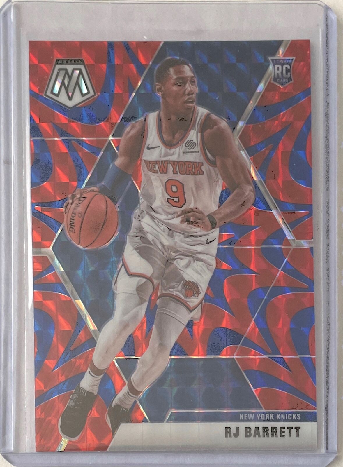 RJ BARRETT 2019-20 PANINI MOSAIC BLUE REACTIVE PRIZM ROOKIE RC #229