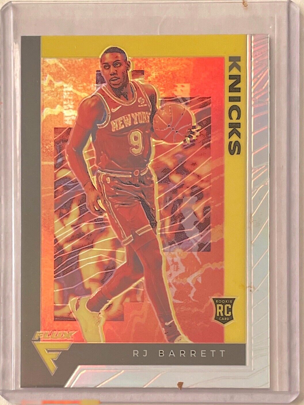 RJ BARRETT 2019-20 PANINI CHRONICLES FLUX SILVER PRIZM ROOKIE RC #581