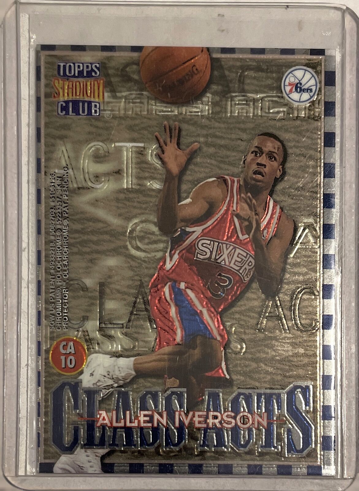 ALLEN IVERSON / MUTOMBO 1996-97 TOPPS STADIUM CLUB CLASS ACTS ROOKIE RC #CA10