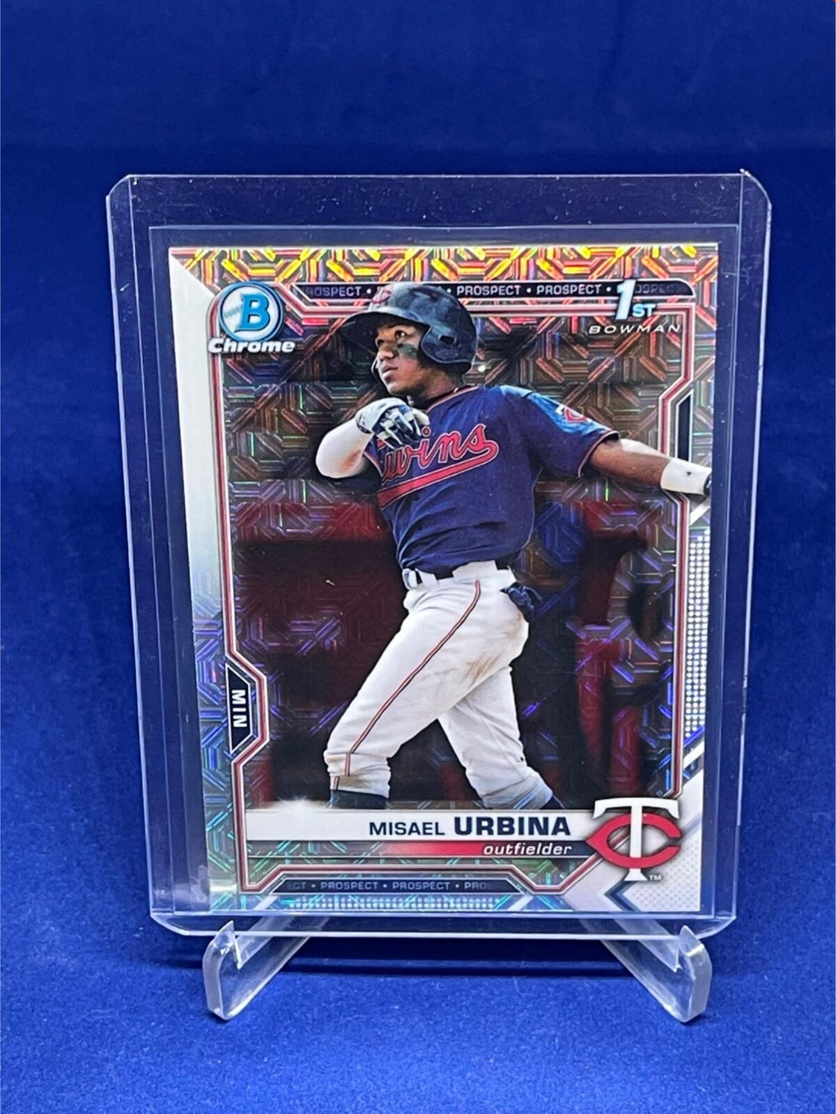 MISAEL URBINA 2021 TOPPS BOWMAN CHROME 1ST BOWMAN MEGA BOX REFRACTOR # 206