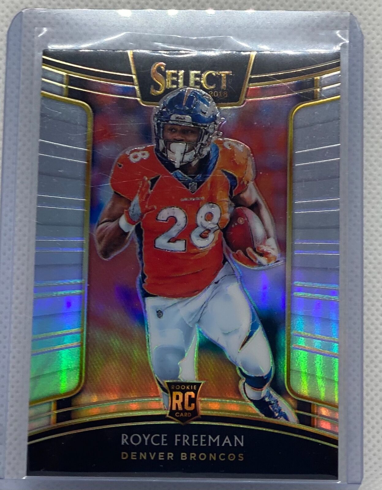 ROYCE FREEMAN 2018 PANINI SELECT SILVER PRIZM ROOKIE RC #80