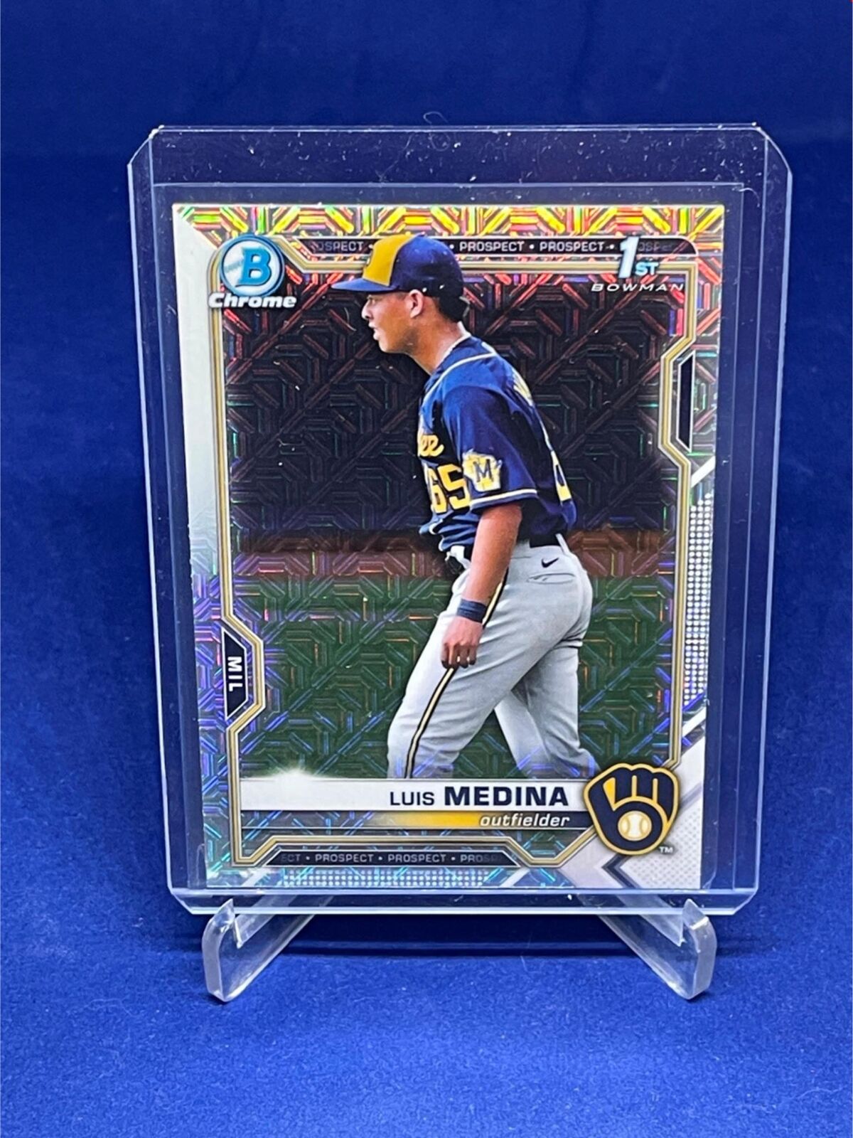 LUIS MEDINA 2021 TOPPS BOWMAN CHROME 1ST BOWMAN MEGA BOX REFRACTOR # 202