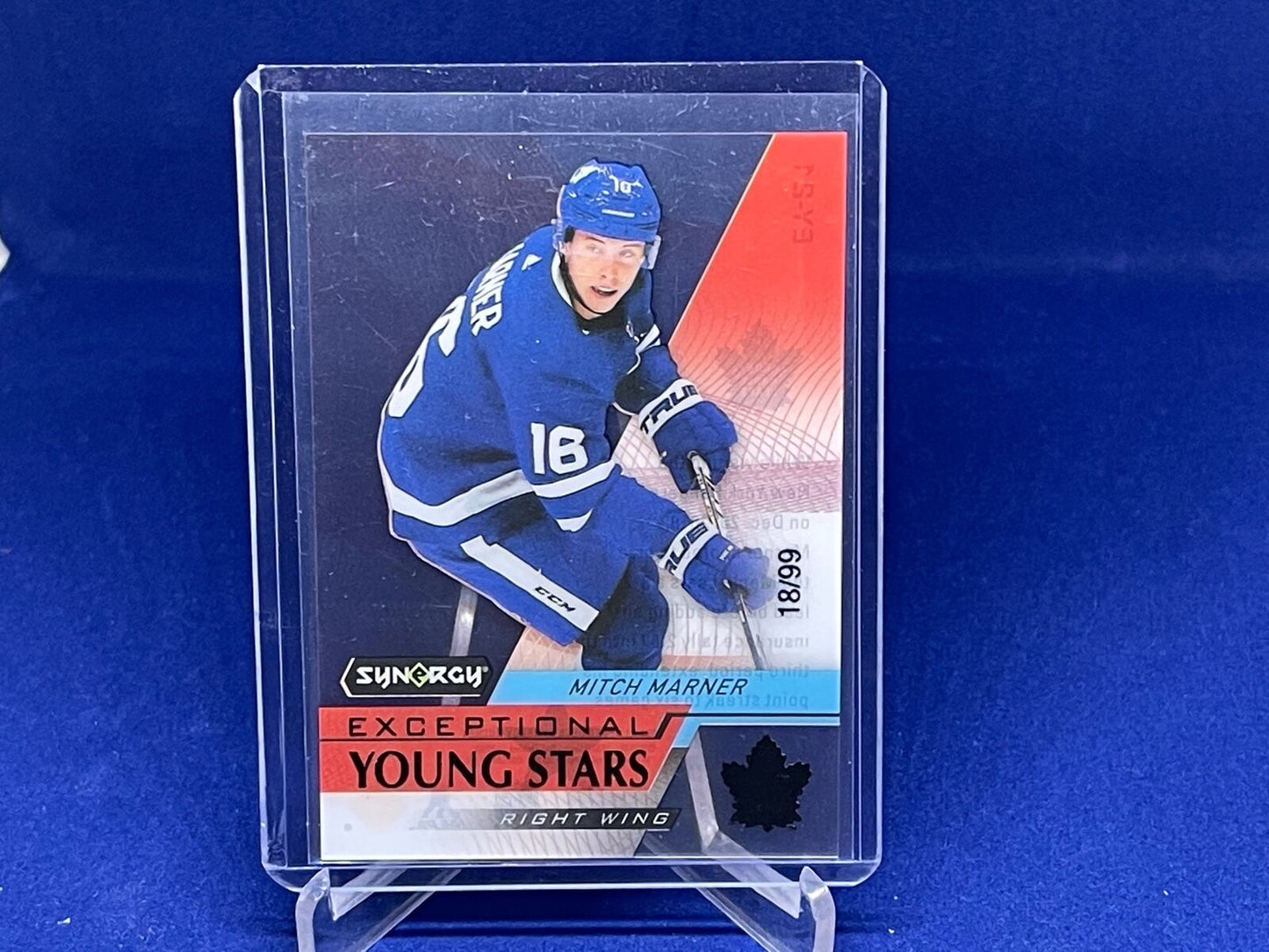 MITCH MARNER 2020-21 UPPER DECK SYNERGY EXCEPTIONAL YOUNG STARS #D 18/99