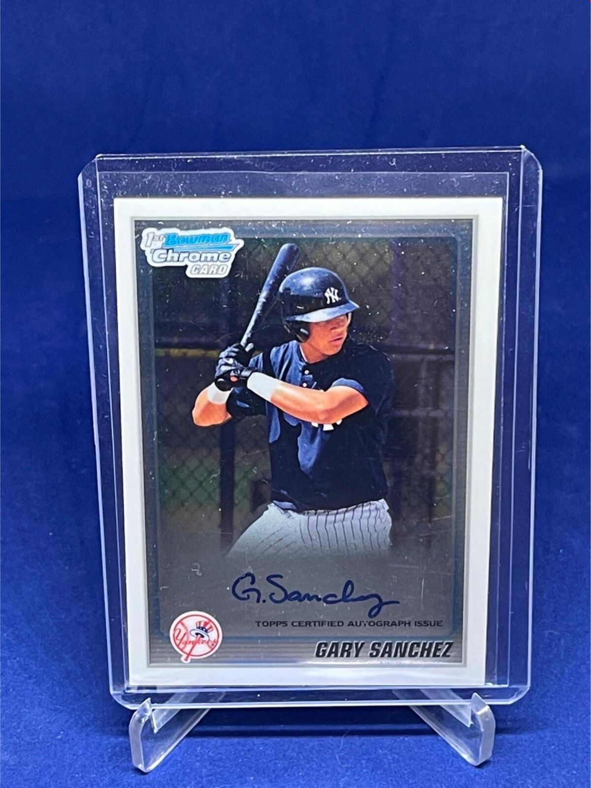 GARY SANCHEZ 2010 TOPPS BOWMAN CHROME 1ST AUTOGRAPH AUTO PROSPECT