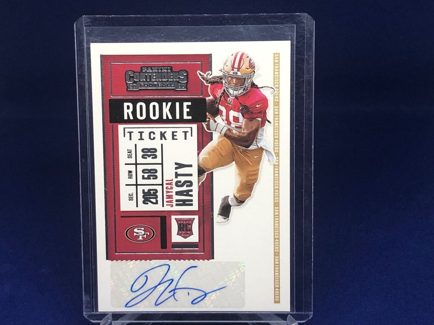 JAMYCAL HASTY 2020 PANINI CONTENDERS ROOKIE TICKET AUTO RC # 230
