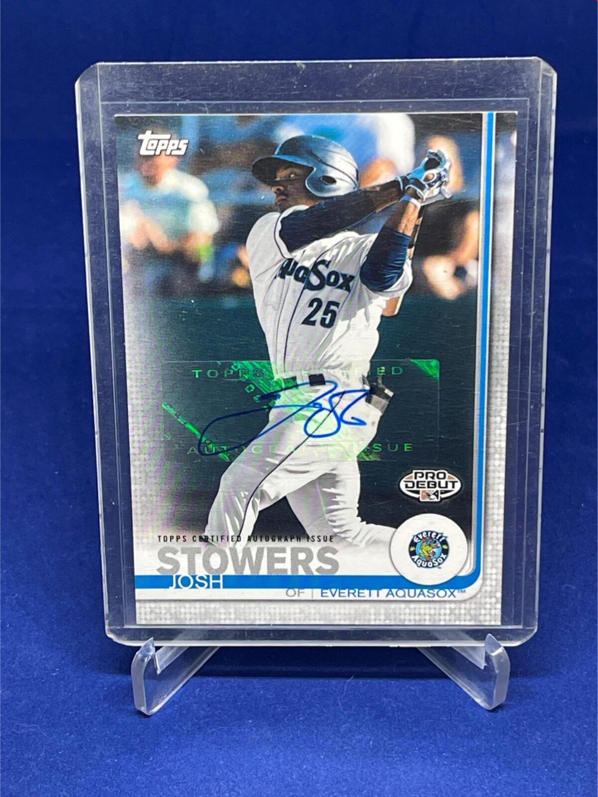 JOSH STOWERS 2019 TOPPS PRO DEBUT AUTOGRAPH AUTO PROSPECT # 198