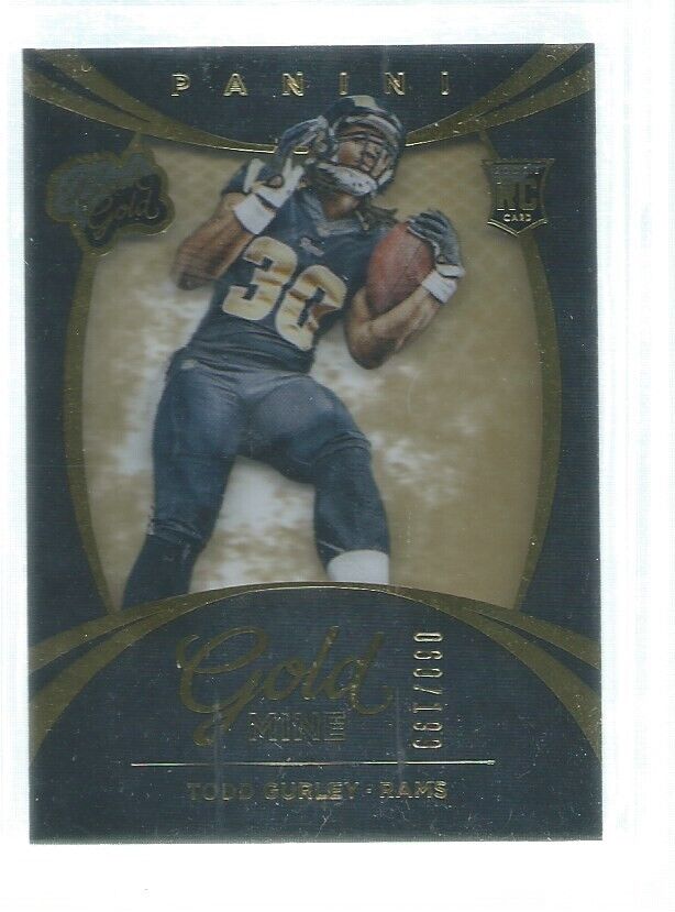 TODD GURLEY 2015 PANINI BLACK GOLD MINE RC #D 60/199