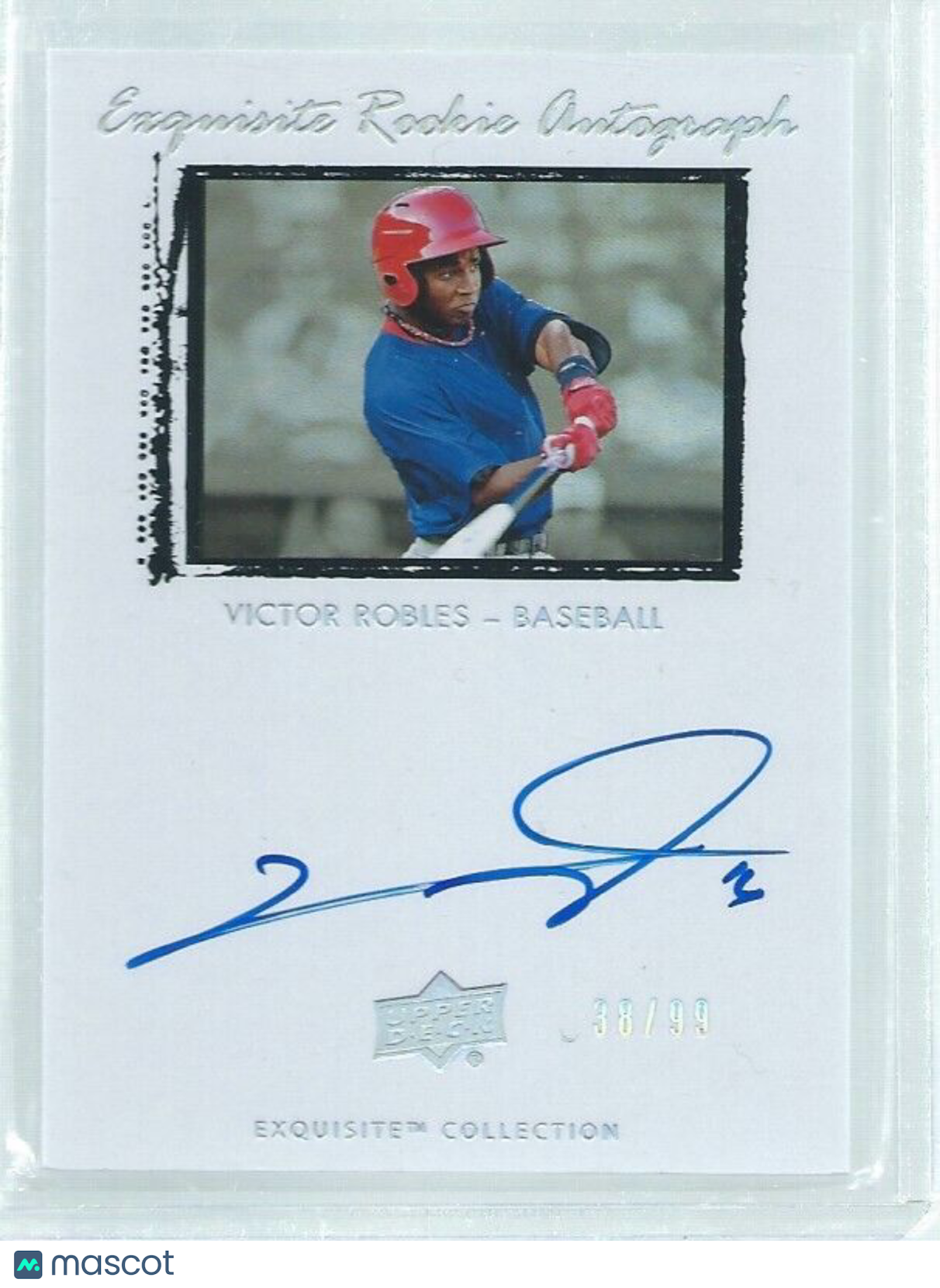 VICTOR ROBLES 2018 EXQUISITE COLLECTION ON CARD AUTO ROOKIE RC #D 36/99