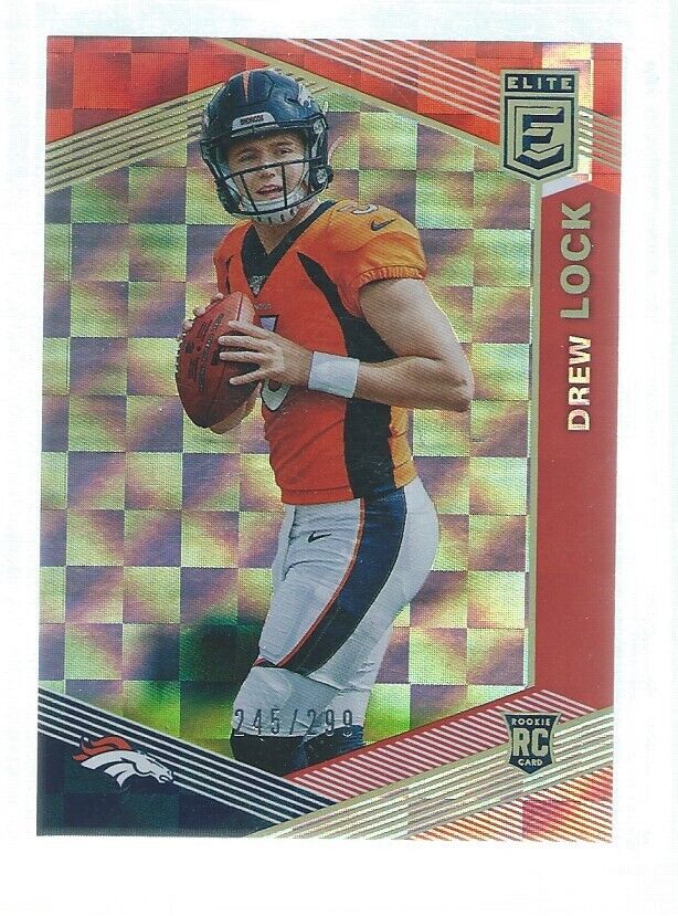 DREW LOCK 2019 PANINI DONRUSS ELITE RED RC #D 245/299