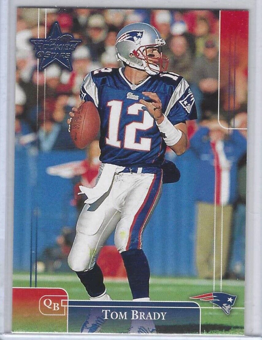 TOM BRADY 2002 DONRUSS LEAF ROOKIES AND STARS BASE #57
