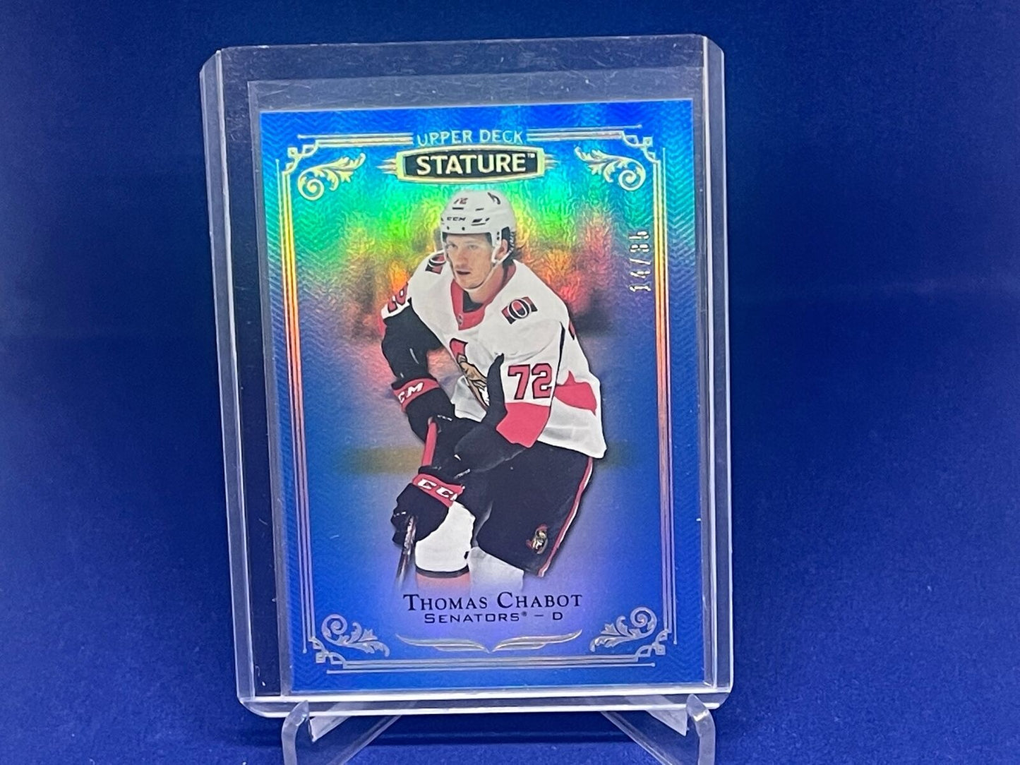 THOMAS CHABOT 2019-20 UPPER DECK STATURE BLUE #D 14/35