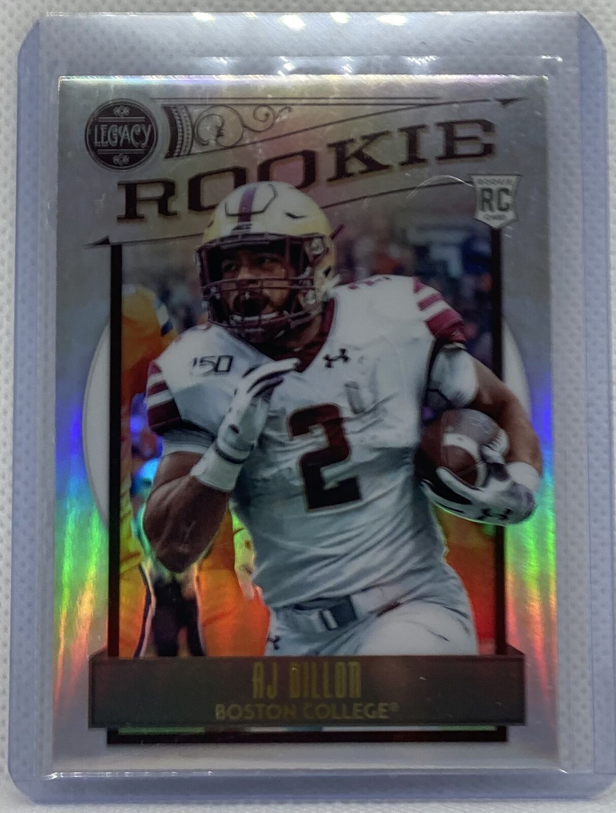 AJ DILLON 2020 PANINI LEGACY SILVER PRIZM ROOKIE RC #185