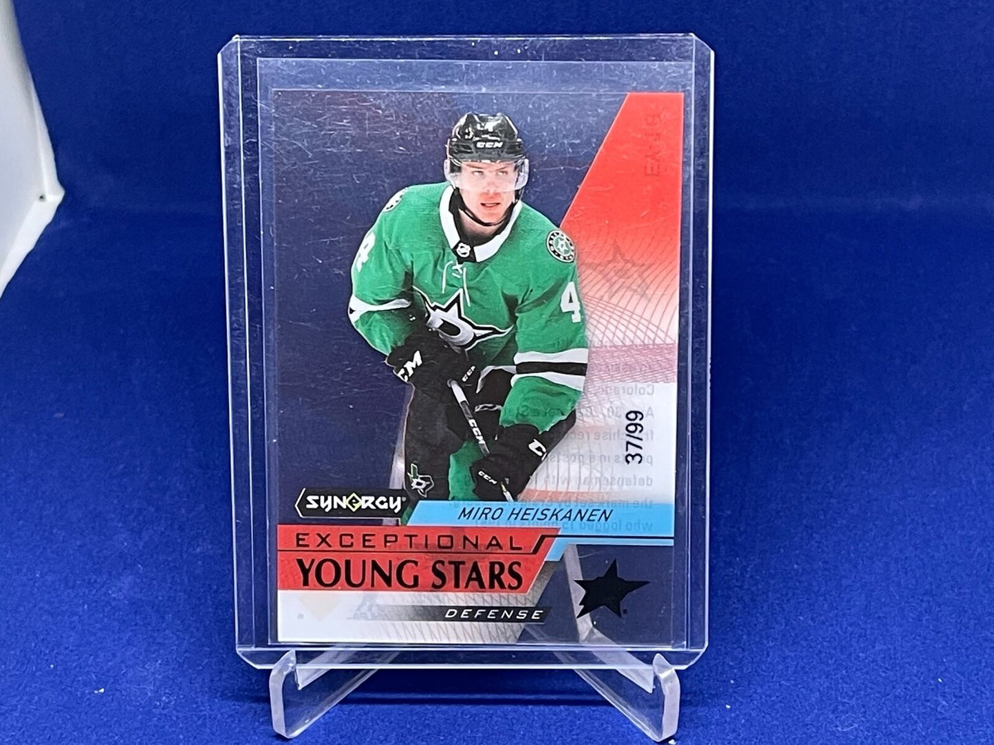 MIRO HEISKANEN 2020-21 UPPER DECK SYNERGY EXCEPTIONAL YOUNG STARS #D 37/99