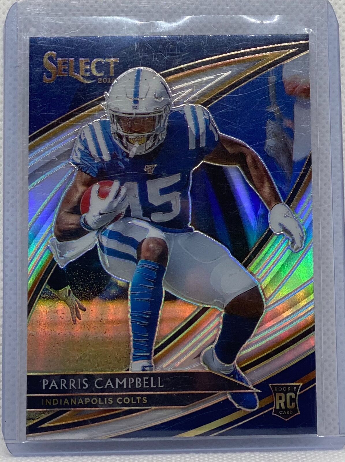 PARRIS CAMPBELL 2019 PANINI SELECT SILVER FIELD LEVEL PRIZM ROOKIE RC #258