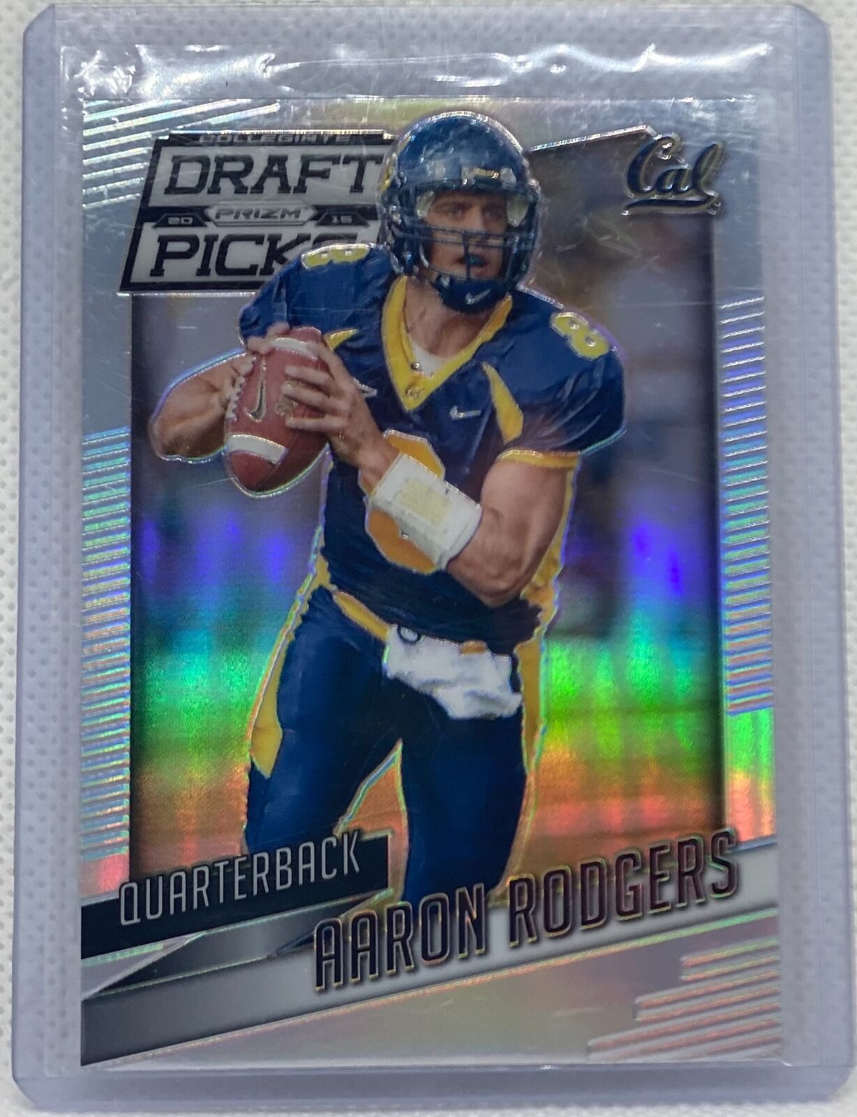 AARON RODGERS 2015 PANINI PRIZM DRAFT PICKS SILVER PRIZM #2