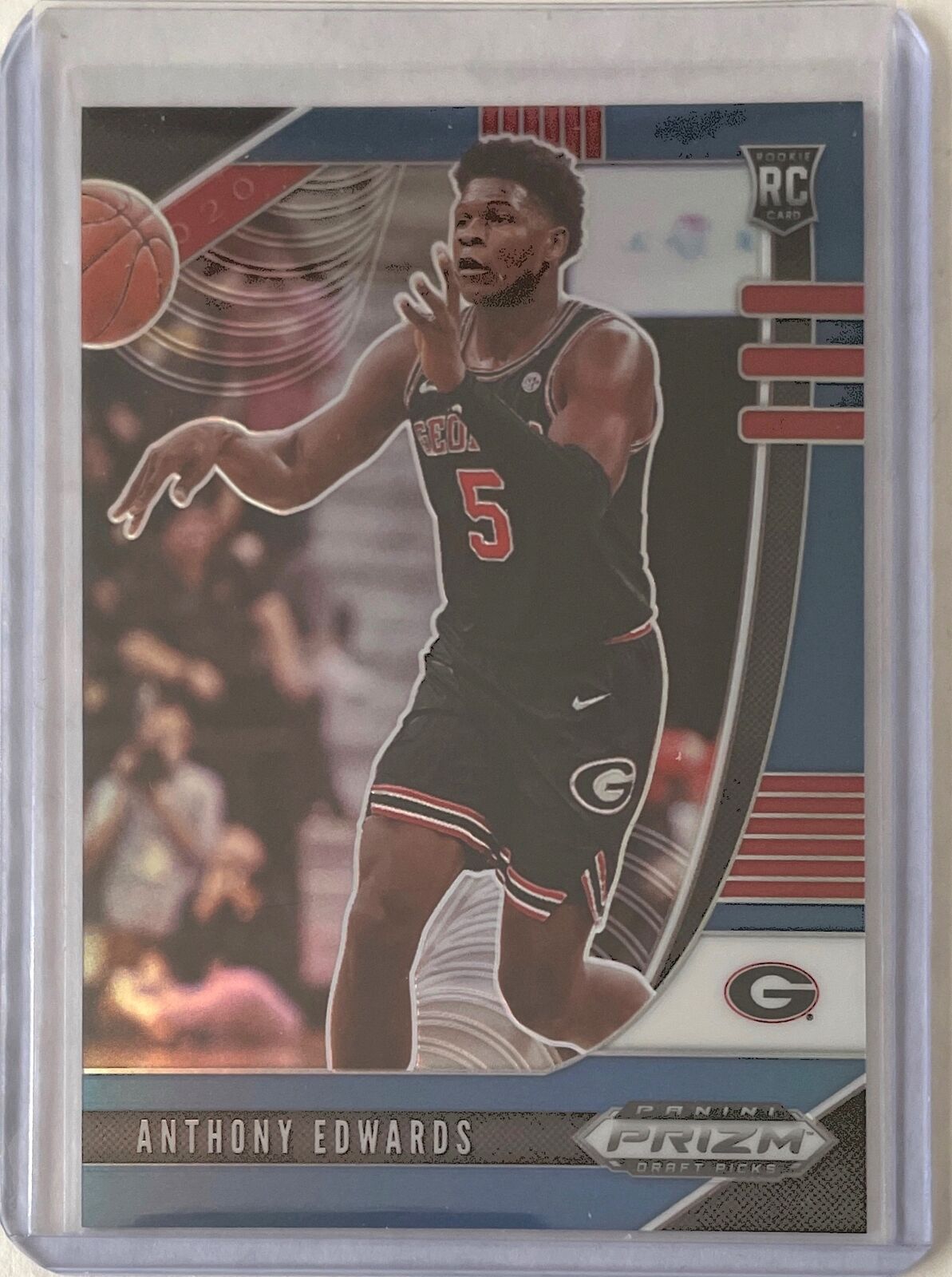 ANTHONY EDWARDS 2020-21 PANINI PRIZM DRAFT PICKS BLUE PRIZM ROOKIE RC #D /199