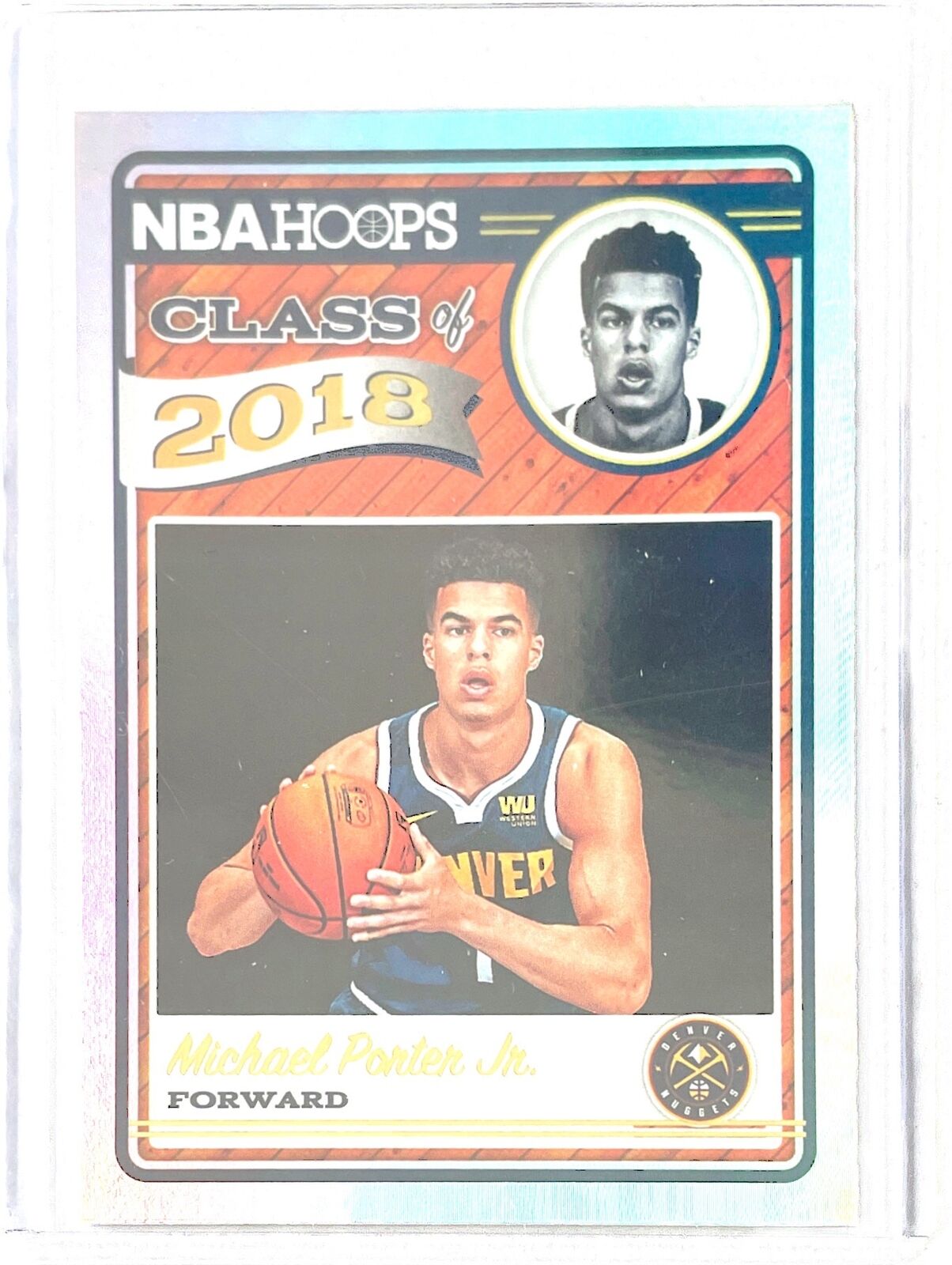 MICHAEL PORTER JR. 2018-19 PANINI HOOPS CLASS OF 2018 HOLO ROOKIE RC #14