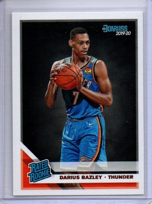 DARIUS BAZLEY 2019-20 PANINI DONRUSS TRUE ROOKIE RC #249