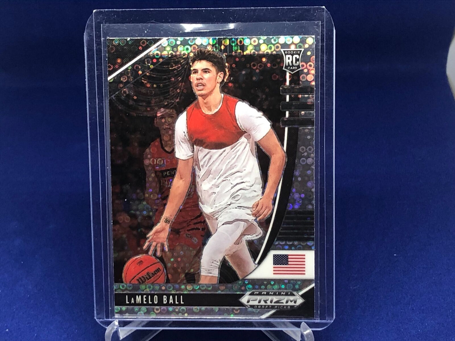 LAMELO BALL 2020-21 PANINI PRIZM DRAFT PICKS FAST BREAK SILVER PRIZMS RC # 43