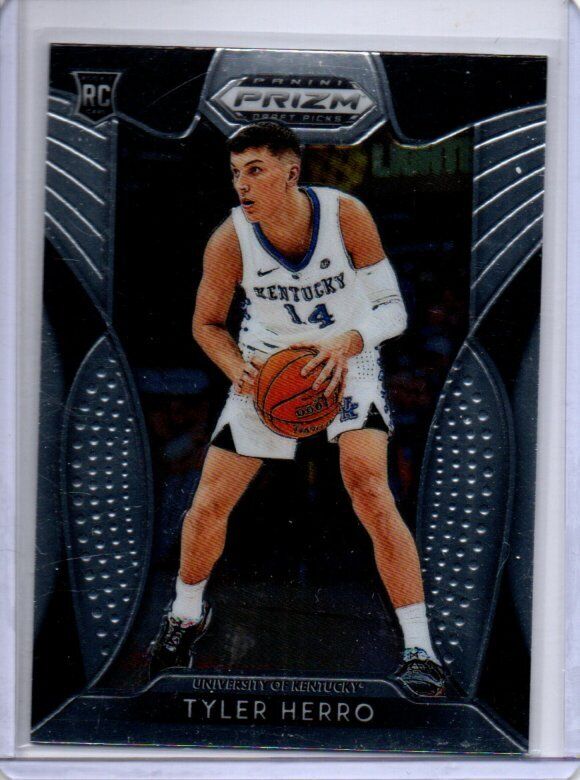 TYLER HERRO 2019 PANINI PRIZM DRAFT PICKS WHITE TRUE ROOKIE RC #79