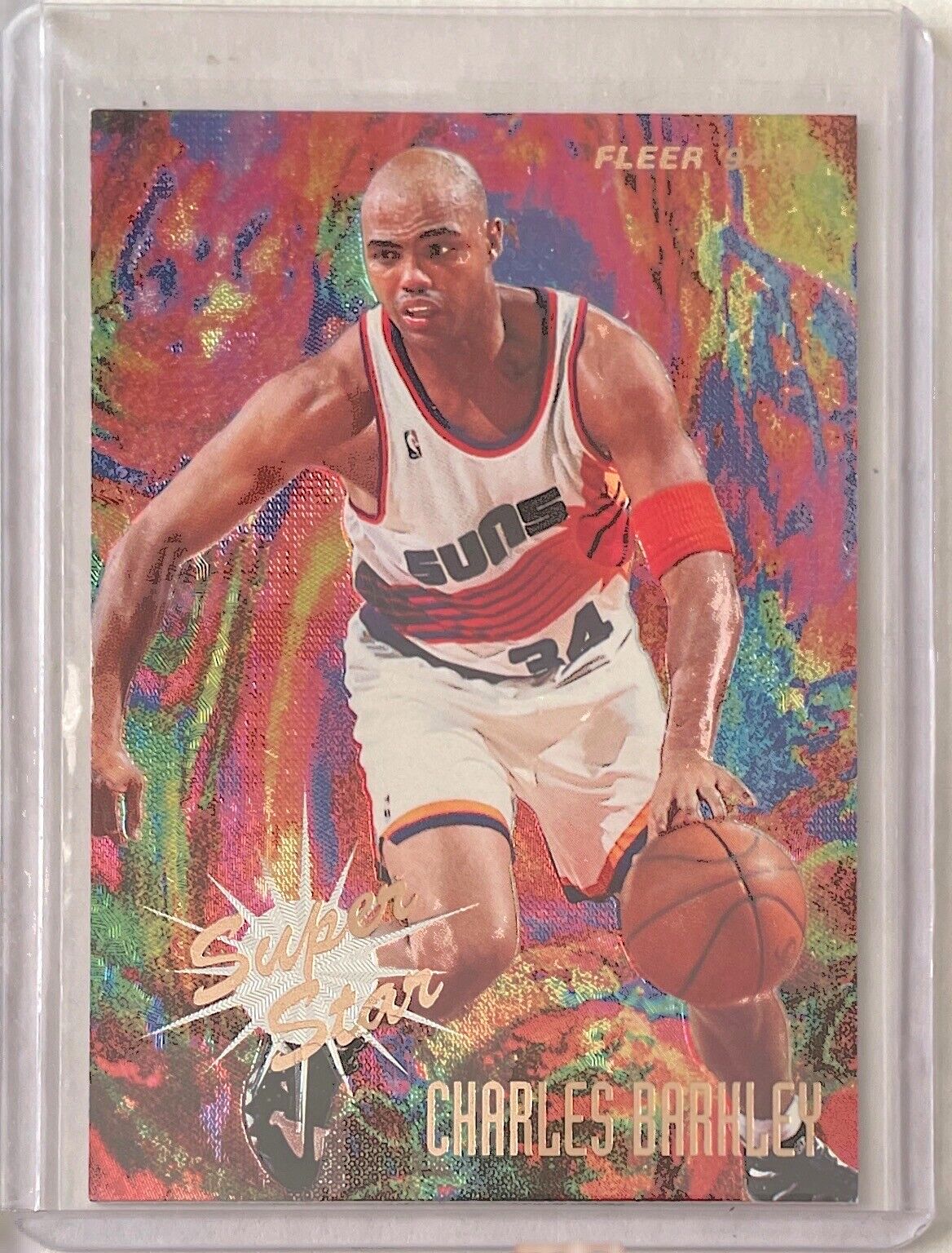 CHARLES BARKLEY 1994-95 FLEER SUPER STAR #1