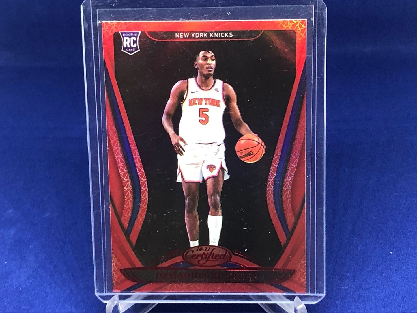 IMMANUEL QUICKLEY 2020-21 PANINI TOTALLY CERTIFIED RED RC # 176
