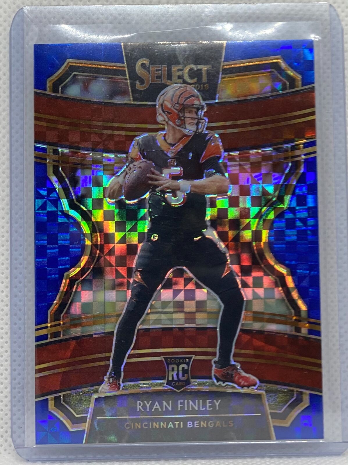 RYAN FINLEY 2019 PANINI SELECT BLUE PRIZM ROOKIE RC #D 013/175