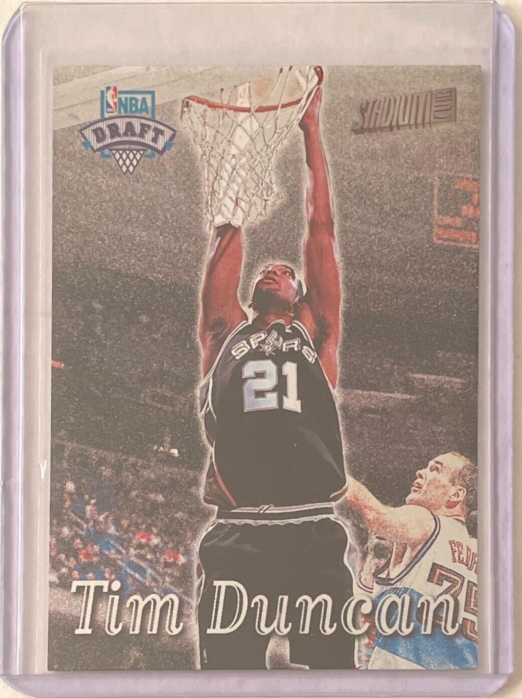 TIM DUNCAN 1997-98 TOPPS STADIUM CLUB NBA DRAFT ROOKIE RC #201