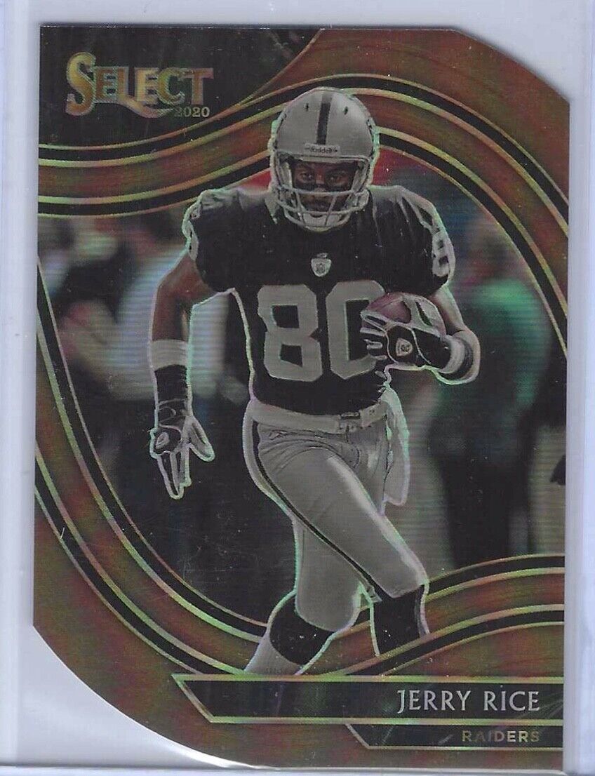 JERRY RICE 2020 SELECT FIELD LEVEL BRONZE PRIZM DIE CUT #D /355