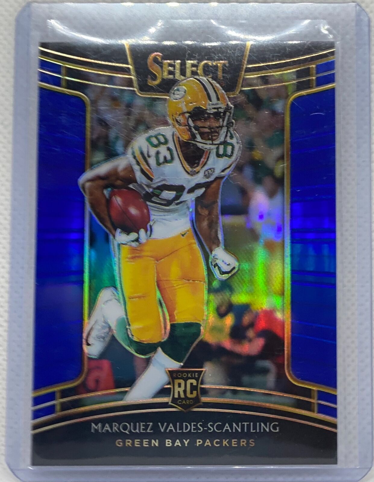 MARQUEZ VALDES-SCANTLING 2018 PANINI SELECT BLUE PRIZM ROOKIE RC #D 170/175