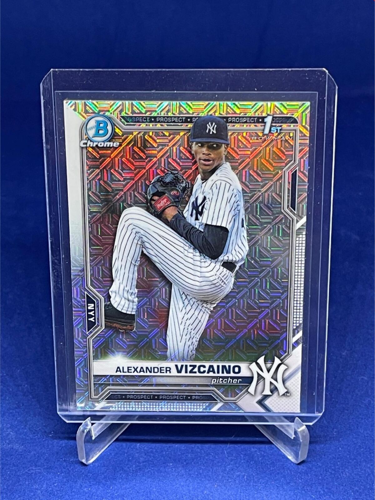 ALEXANDER VIZCAINO 2021 TOPPS BOWMAN CHROME 1ST BOWMAN MEGA BOX REFRACTOR # 212