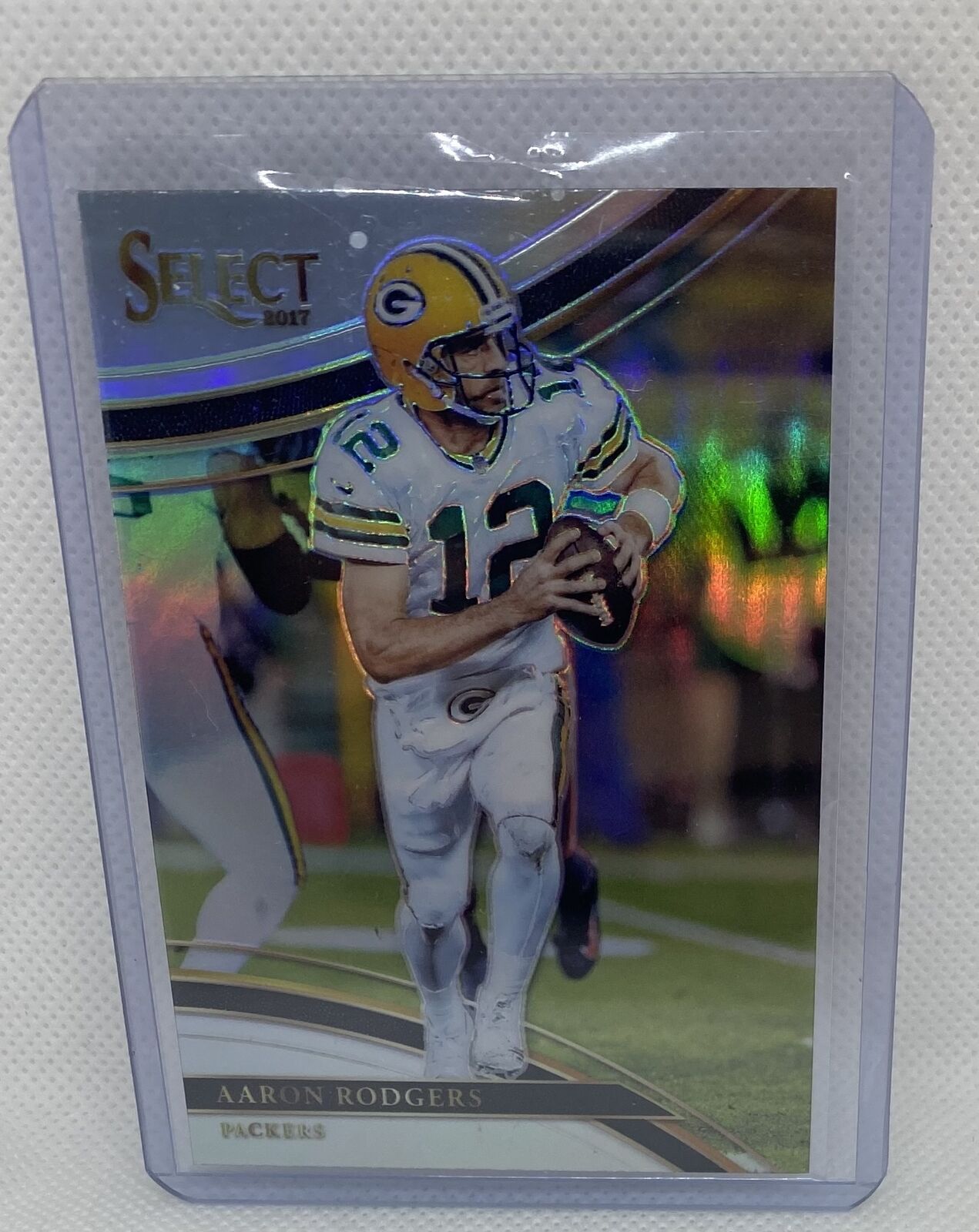 AARON RODGERS 2017 PANINI SELECT SILVER FIELD LEVEL PRIZM #290