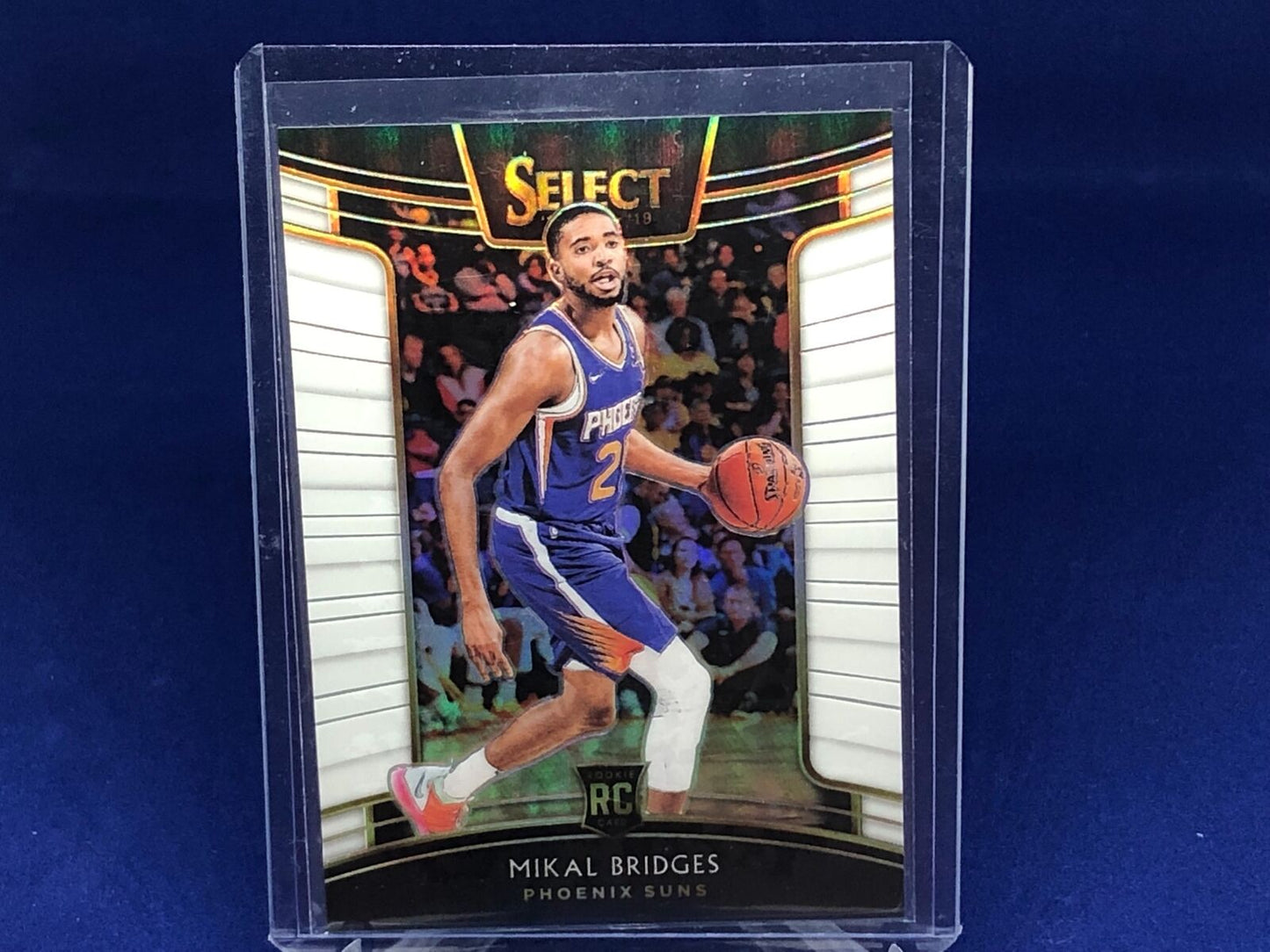 MIKAL BRIDGES 2018-19 PANINI SELECT CONCOURSE WHITE PRIZM RC #D 71/149